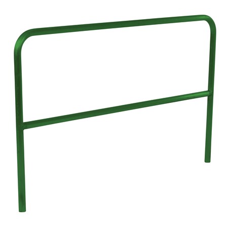 Vestil Aluminum Pipe Safety Railing 72 In. Length Green ADKR-6-GN