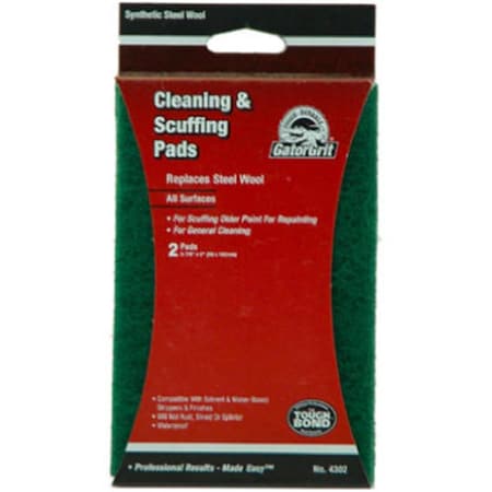 Gator Finishing 7324 Cleaning & Stripping Synthetic Steel Wool, 2PK 839102