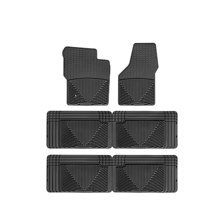 Weathertech Black, Front, Rear, and Rear All Weather Floor Mats W19-W25-W25