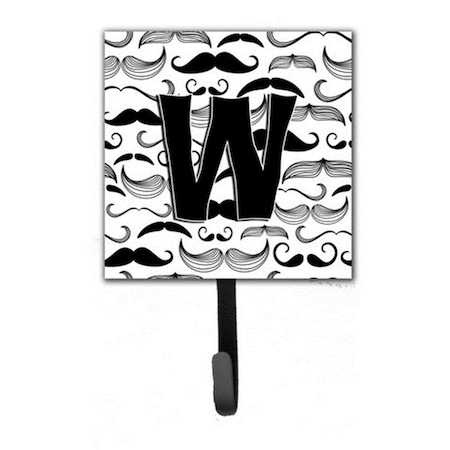 Carolines Treasures Letter W Moustache Initial Leash and Key Holder CJ2009-WSH4