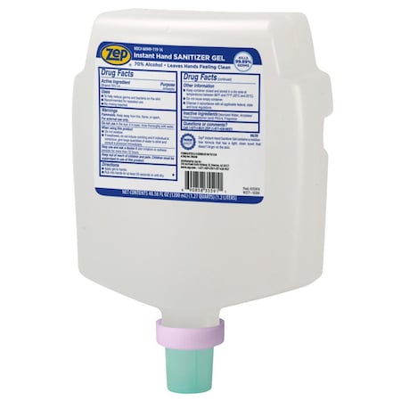 Zep Hand Sanitizer, Cartridge, 1200 mL, PK4 355816