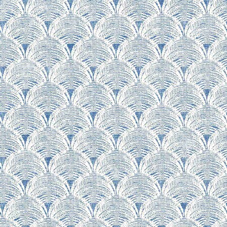 Chesapeake Santiago Blue Scalloped Wallpaper 3120-13654