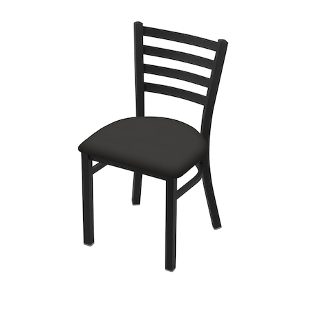 Holland Bar Stool Co 400 Jackie 18" Chair with Black Wrinkle Finish and Canter Iron Seat 40018BW008