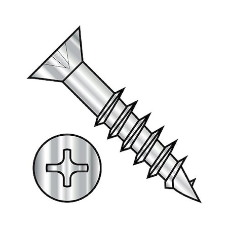 Phillips Flat Machine Screw, Plain 410 Stainless Steel, 3000 PK