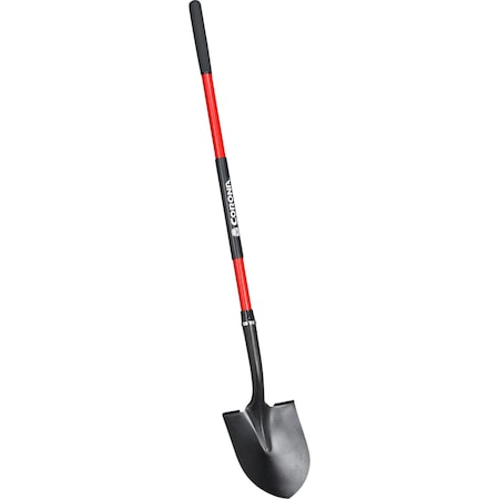 Corona Tools Round Point, 14-Gauge Shovel, 12 in. Head, 48 in. Fiberglass Handle SS 30020