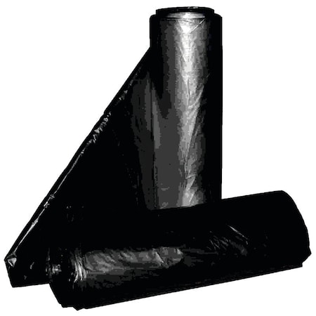 Aluf Plastics Royal Crown Top Liner, 43 x 46 in, 56 gal Capacity, Metalocene Blend, Black RCT-56XX