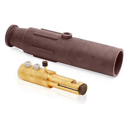 Leviton Single Pole Inline, 600 A, Male, Brown 17D22-SH