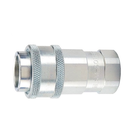 Parker Coupler, Steel Body, Sleeve Lock, 1/4"-18 Thread Size SM-251-4FP