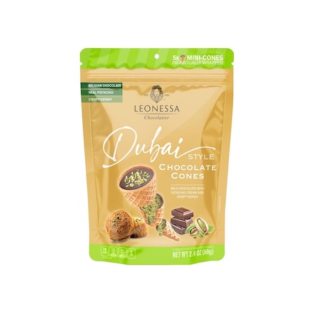 Leonessa Milk Chocolate with Pistachio Cream Chocolate Candies 2.4 oz 110-426