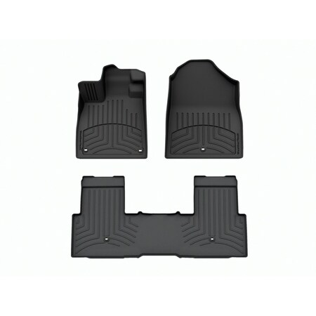 Weathertech Black, Front and Rear FloorLiner HP 441796-1-2IM