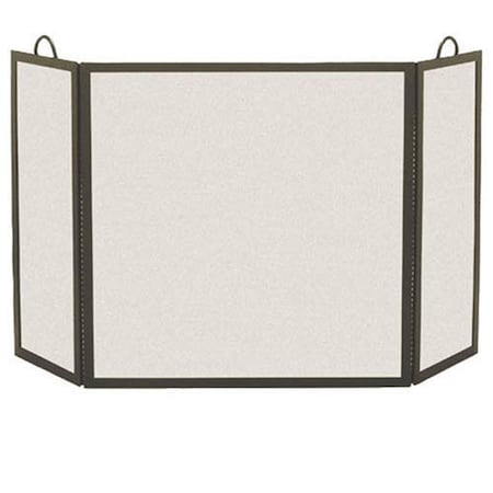 Pilgrim 3 Panel Rectangular Screen - Matte Black 18214
