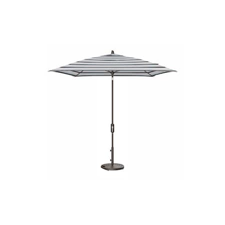 Treasure Garden 7.5 ft Square Patio Umbella, aluminum, fiberglass ribs, outdoor, Novella Nero Stripe UM847SQ-00 7961 Novella Nero Stripe