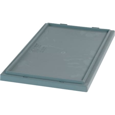 Partners Brand Gray Plastic Lid, Stack and Nest, 17x14 1/2", Gray, PK6, 6 PK BINS155