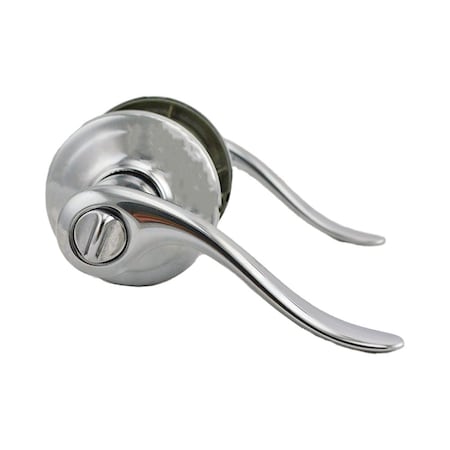 Kwikset Tustin Lever Entry Door Lock , New Chassis SmartKey , 6AL Latch, RCS Strike Bright Chrome Finish 740TNL-26S