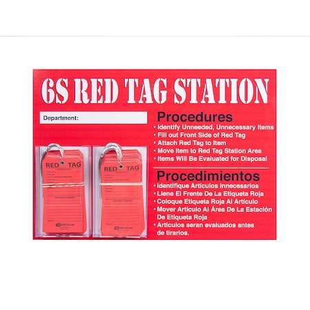 5S Supplies 6S Red Tag Station 6S-RDTAG-STN