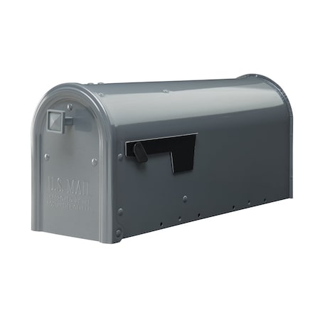 Architectural Mailboxes Edson Post Mount Mailbox, Gray EM110GMAM