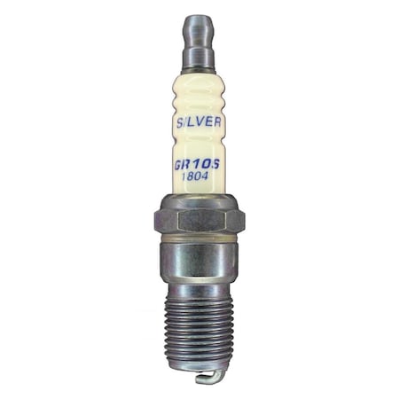 Brisk Silver Racing Spark Plug with Tapered Seat, 14 mm Thread - 18 mm Reach BSKGR10S