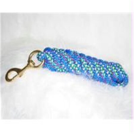 Hamilton Halter Co - Poly Lead With Bolt Snap Confetti- Blue 10 Feet - PL58B CNBL 354787