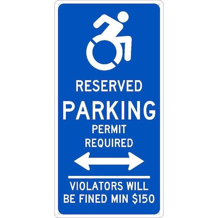 Nmc State Handicapped Parking Connecticut Sign, TMS309G TMS309G