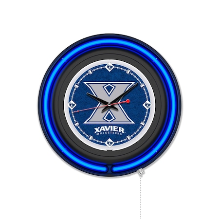 Holland Bar Stool Xavier 15 Double Neon Wall Clock Clk15BK