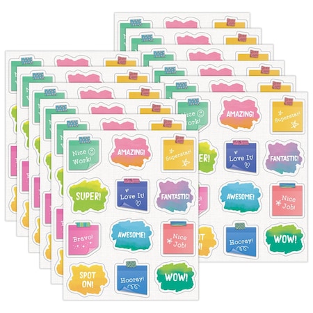 Happily Ever Elementary Creatively Inspired Doodle Motivators Shape Stickers, 72-Piece Set, 12PK 168327