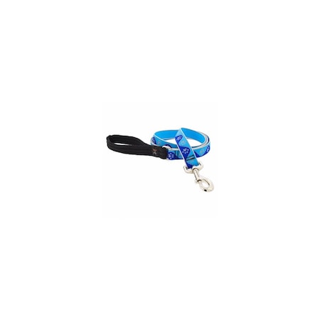 Lupine 1 In. x 6 Ft. Blue Paws Dog Leash 48459