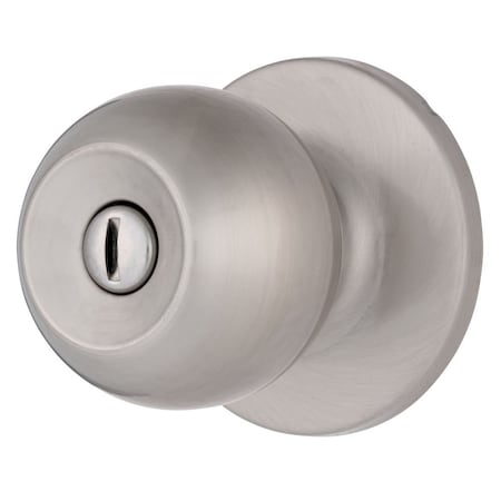 Brinks Raleigh Series Privacy Transitional Ball Knob Round Rose Satin Nickel Finish E2435-119