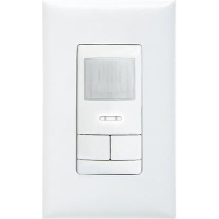 Sensorswitch Wall Mount Sensor, Occupancy, Photocell, Hard Wired, White, 2,000 sq ft, Fluorescent, Incandescent, LED WSX PDT WH