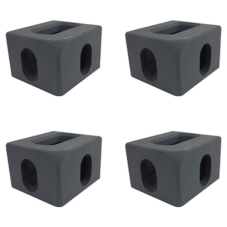 Mytee Products 4 Pcs Container Corner Casting Steel ISO 1161 - Top Right, 4PK CCC-TRx4