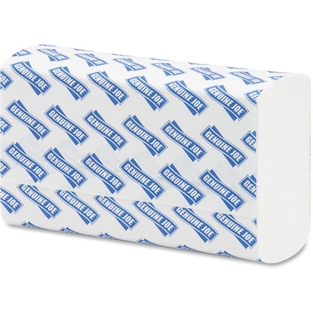 Genuine Joe Essential Multifold Paper Towels, 9.5 in x 9.10 in, White, 250 Sheets/Pack, 16 Packs GJO21100