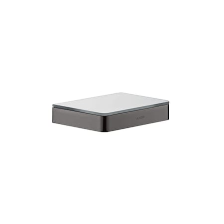 Axor Universal SoftSquare Shelf 6" in Brushed Black Chrome 42840340