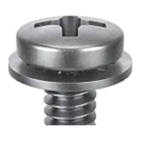 M4-0.70 x 8 mm Phillips Pan Machine Screw, Passivated 18-8 Stainless Steel, 10 PK