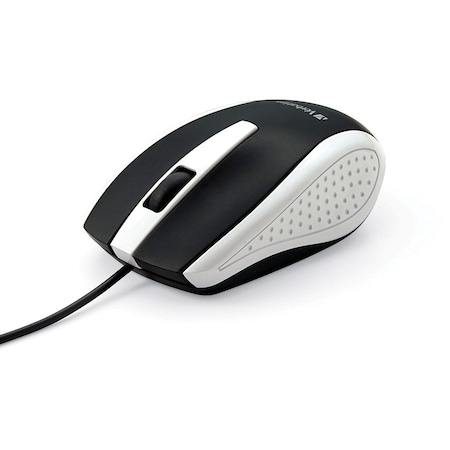Verbatim Corded Notebook Optical Mouse - White - Optical - Cable - White - USB Type A - Scroll Wheel - 3 99740