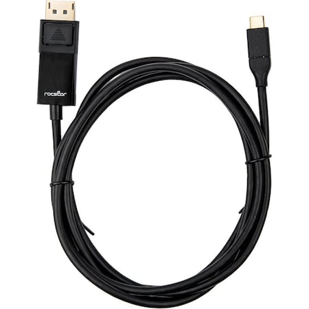 Rocstor 6 FT USBC MALE TO DISPLAYPORT Y10C167-B1