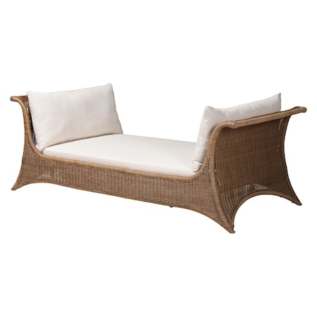 Bali & Pari Kalisha Natural Rattan Daybed 265-14380-ZORO