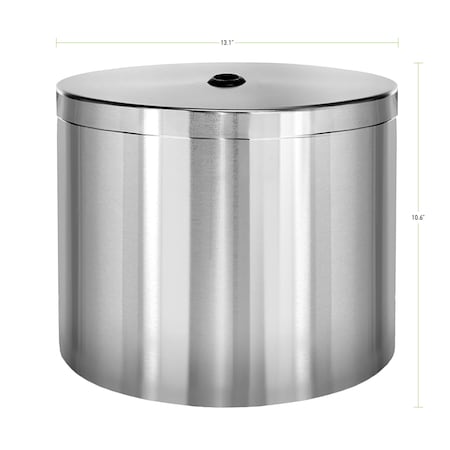 Gritt Commercial Stainless Steel Gym Wipe Dispenser, Wall Mount Wet Wipe Dispenser GRI510-W-NR