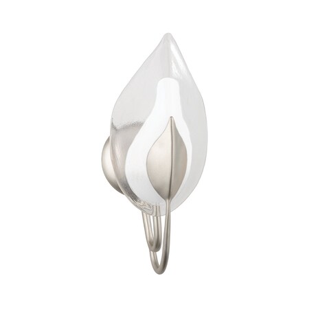 Hudson Valley Lighting Blossom 1 Light Wall Sconce 6.25 In. Silver Leaf 4801-SL