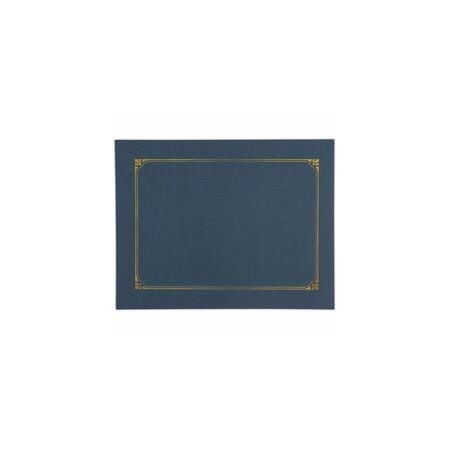 Universal Certificate/Document Cover, 8 1/2 x 11 / 8 x 10 / A4, Navy, 6PK UNV76897