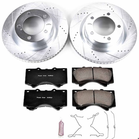 Powerstop FRONT 1 CLICK BRAKE KIT W/ HARDWARE K2952