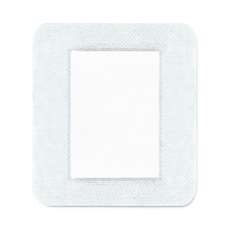 Medline CURAD White Waterproof Adhesive Pads, 4in x 4in, 24PK CUR5115
