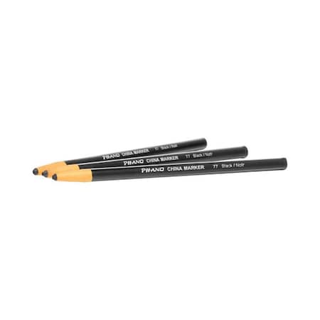 Workstationpro Dixon China Markers, Black, 24PK TH3483199
