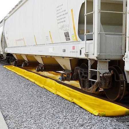 Enpac Outrigger Track Pan, Yellow, 374 gal cap. 49-3060-YE-RRO