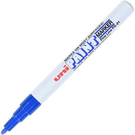 Uni-Ball UniPaint PX21 OilBased Fine Point Marker, Blue UBC63703