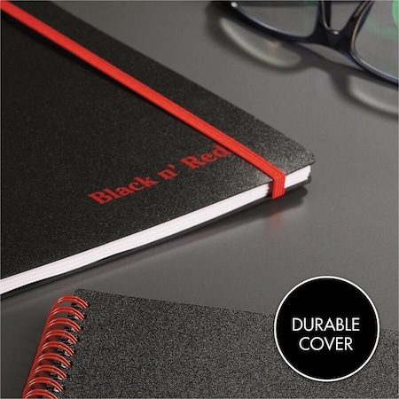 Black N Red 8-1/4 x 5-7/8" Twinwire Notebook JDKC67009