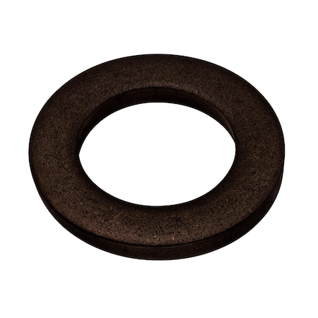 Zoro Select Flat Washer, For Screw Size M18 , Stainless Steel Black Oxide Finish Z8819SS-BX