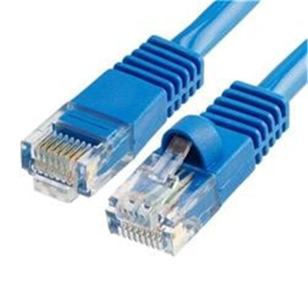 Cmple 350 MHz RJ45 Cat5e Ethernet Network Patch Cable - 1.5 ft. - Blue 531-N
