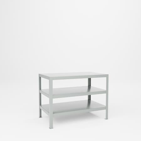 Pucel Extra Heavy Duty Tool Stands, 48 in W x 28 in D x 36 in H, Gray HS-2848-3