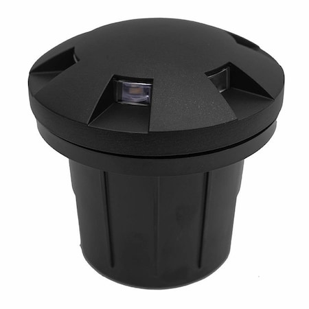 Westgate INTEGRATED LED WELL LIGHT PATH SPREAD 12-24V AC/DC 6W 30K - BLACK, 3000K WLL-159-30K-BK