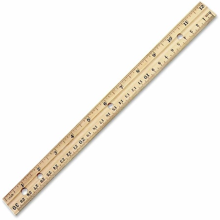 Charles Leonard Economy Wood Ruler, PK48 77120