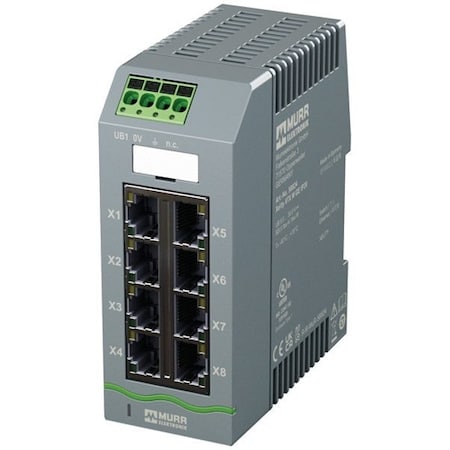 Murrelektronik Ethernet Switch, IP20,1000 mbps 58824